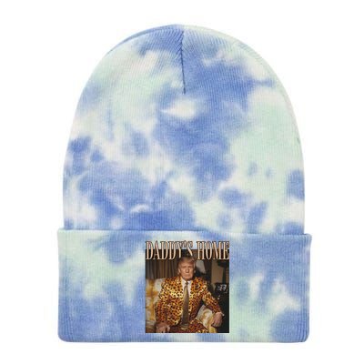 DaddyS Home Trump Gift Trump 2024 Cute Gift Tie Dye 12in Knit Beanie