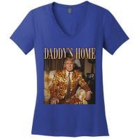 DaddyS Home Trump Funny Gift Trump 2024 Gift Women's V-Neck T-Shirt