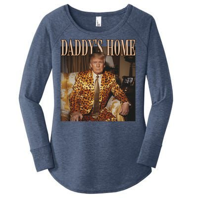 DaddyS Home Trump Funny Gift Trump 2024 Gift Women's Perfect Tri Tunic Long Sleeve Shirt