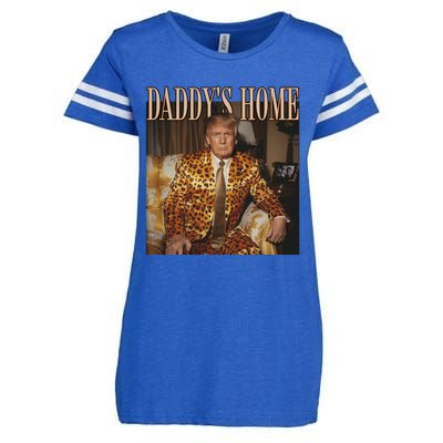 DaddyS Home Trump Funny Gift Trump 2024 Gift Enza Ladies Jersey Football T-Shirt