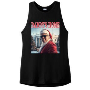 DaddyS Home Trump 2024 Won Santa Claus Christmas Ladies PosiCharge Tri-Blend Wicking Tank