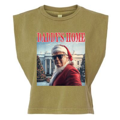 DaddyS Home Trump 2024 Won Santa Claus Christmas Garment-Dyed Women's Muscle Tee