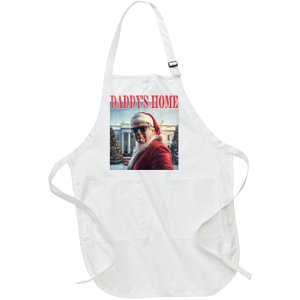 DaddyS Home Trump 2024 Won Santa Claus Christmas Full-Length Apron With Pockets