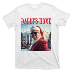 DaddyS Home Trump 2024 Won Santa Claus Christmas T-Shirt