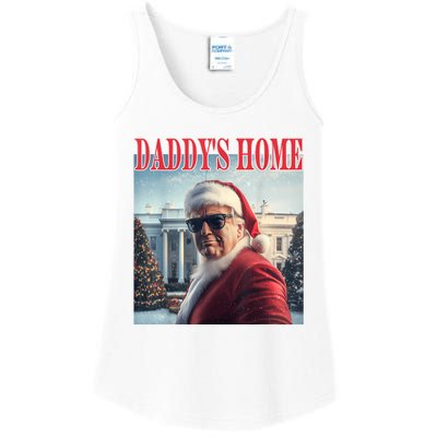 DaddyS Home Trump 2024 Won Santa Claus Christmas Ladies Essential Tank