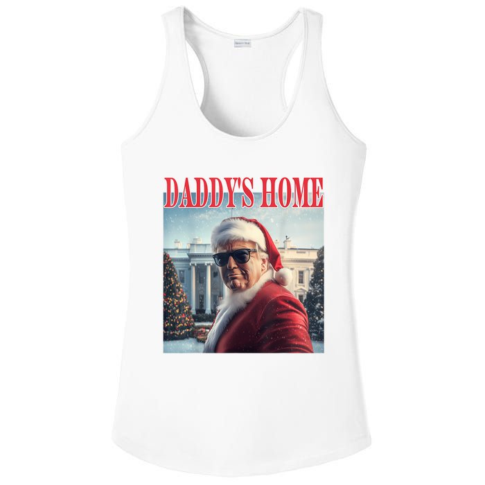 DaddyS Home Trump 2024 Won Santa Claus Christmas Ladies PosiCharge Competitor Racerback Tank