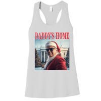 DaddyS Home Trump 2024 Won Santa Claus Christmas Women's Racerback Tank