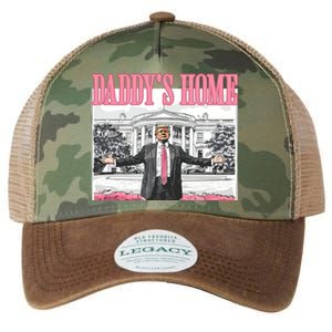 Daddys Home Trump 2024 Legacy Tie Dye Trucker Hat