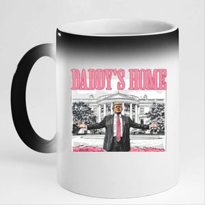 Daddys Home Trump 2024 11oz Black Color Changing Mug