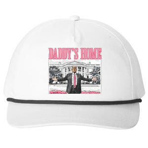 Daddys Home Trump 2024 Snapback Five-Panel Rope Hat