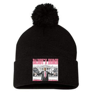 Daddys Home Trump 2024 Pom Pom 12in Knit Beanie