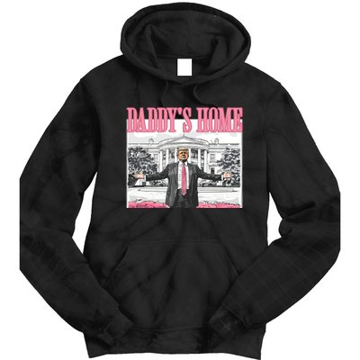 Daddys Home Trump 2024 Tie Dye Hoodie