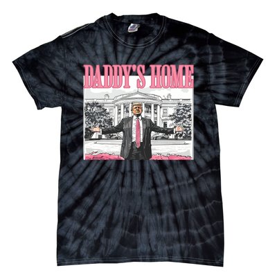 Daddys Home Trump 2024 Tie-Dye T-Shirt