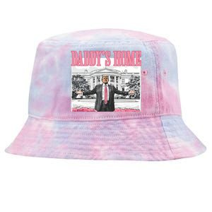 Daddys Home Trump 2024 Tie-Dyed Bucket Hat