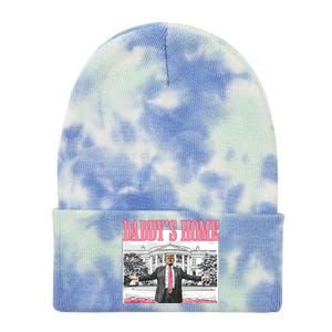 Daddys Home Trump 2024 Tie Dye 12in Knit Beanie