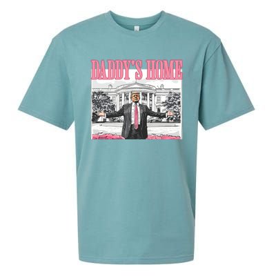 Daddys Home Trump 2024 Sueded Cloud Jersey T-Shirt