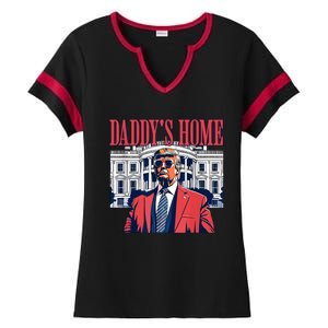 Daddys Home Trump 2024 Ladies Halftime Notch Neck Tee