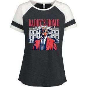 Daddys Home Trump 2024 Enza Ladies Jersey Colorblock Tee