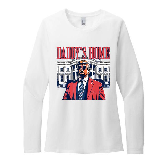 Daddys Home Trump 2024 Womens CVC Long Sleeve Shirt