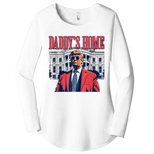 Daddys Home Trump 2024 Women's Perfect Tri Tunic Long Sleeve Shirt