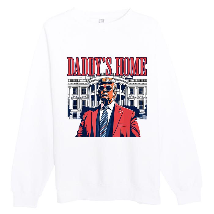 Daddys Home Trump 2024 Premium Crewneck Sweatshirt