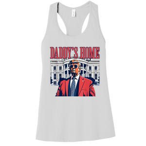 Daddys Home Trump 2024 Women's Racerback Tank