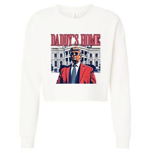 Daddys Home Trump 2024 Cropped Pullover Crew