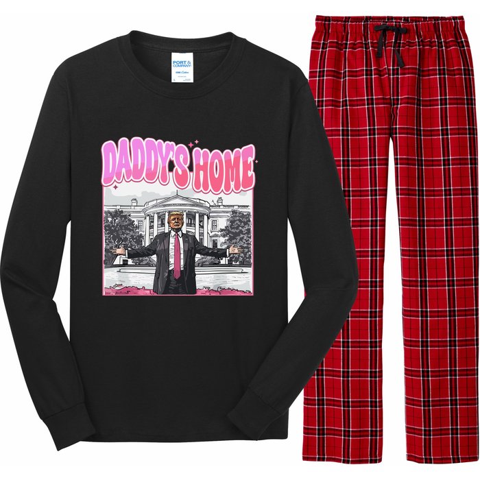 Daddys Home Trump 2024 Long Sleeve Pajama Set