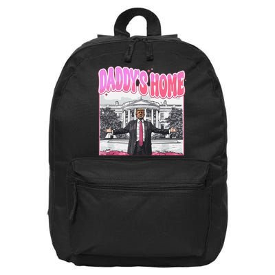 Daddys Home Trump 2024 16 in Basic Backpack