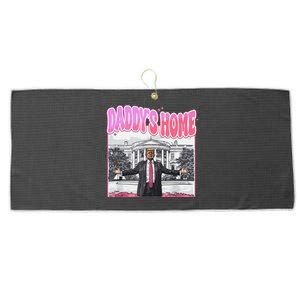 Daddys Home Trump 2024 Large Microfiber Waffle Golf Towel