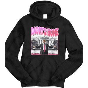 Daddys Home Trump 2024 Tie Dye Hoodie