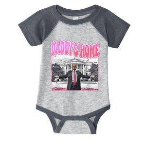 Daddys Home Trump 2024 Infant Baby Jersey Bodysuit