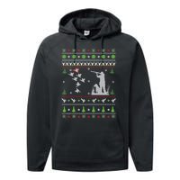 Duck Hunting Ugly Christmas Hunt Xmas Performance Fleece Hoodie