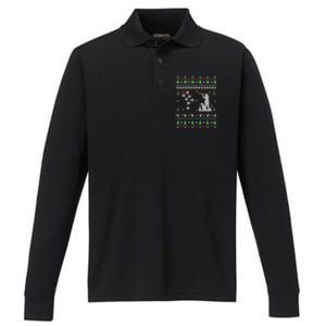 Duck Hunting Ugly Christmas Hunt Xmas Performance Long Sleeve Polo