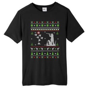 Duck Hunting Ugly Christmas Hunt Xmas Tall Fusion ChromaSoft Performance T-Shirt