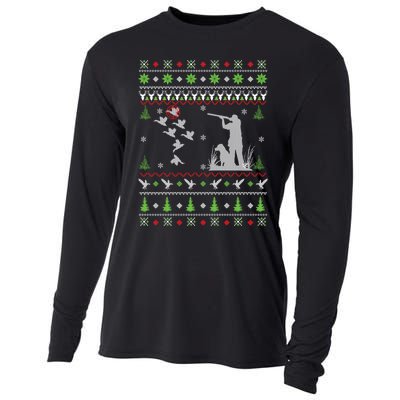 Duck Hunting Ugly Christmas Hunt Xmas Cooling Performance Long Sleeve Crew