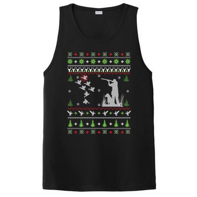 Duck Hunting Ugly Christmas Hunt Xmas PosiCharge Competitor Tank