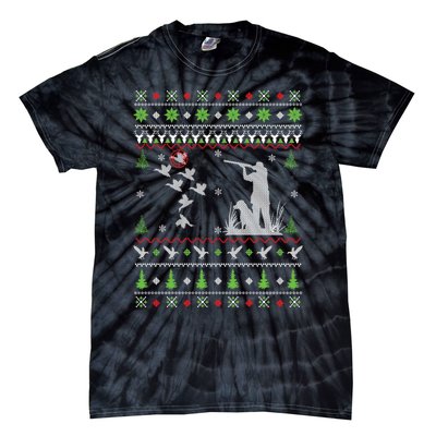 Duck Hunting Ugly Christmas Hunt Xmas Tie-Dye T-Shirt