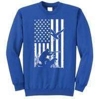 Duck Hunting Usa Flag Waterfowl Geese Game Hunter Gift Sweatshirt