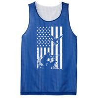 Duck Hunting Usa Flag Waterfowl Geese Game Hunter Gift Mesh Reversible Basketball Jersey Tank