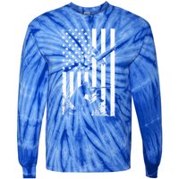 Duck Hunting Usa Flag Waterfowl Geese Game Hunter Gift Tie-Dye Long Sleeve Shirt