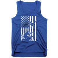 Duck Hunting Usa Flag Waterfowl Geese Game Hunter Gift Tank Top