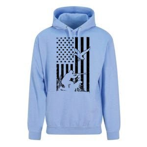 Duck Hunting Usa Flag Waterfowl Geese Game Hunter Gift Unisex Surf Hoodie