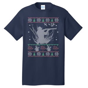 Duck Hunting Ugly Christmas Tall T-Shirt