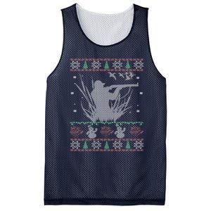 Duck Hunting Ugly Christmas Mesh Reversible Basketball Jersey Tank