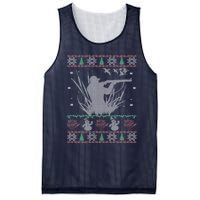 Duck Hunting Ugly Christmas Mesh Reversible Basketball Jersey Tank