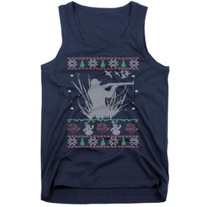 Duck Hunting Ugly Christmas Tank Top