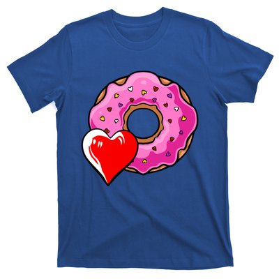 Donut Heart Valentines Day Doughnut Dessert Sweet Food Love Gift T-Shirt