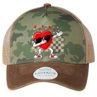 Dabbing Heart ValentineS Day Dab Dance Groovy Girl Legacy Tie Dye Trucker Hat