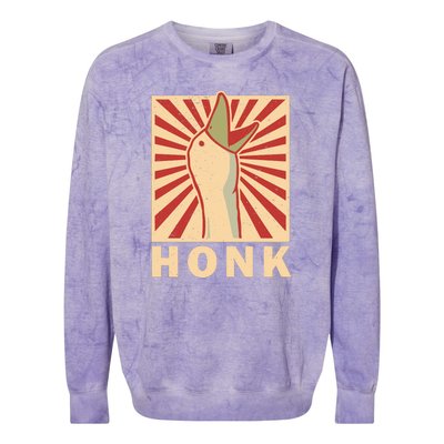 Duck Honk Vintage Colorblast Crewneck Sweatshirt